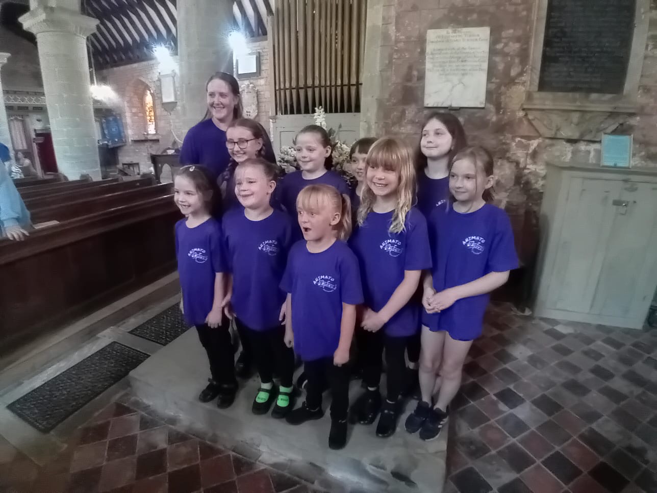 Members of Animato children's choir