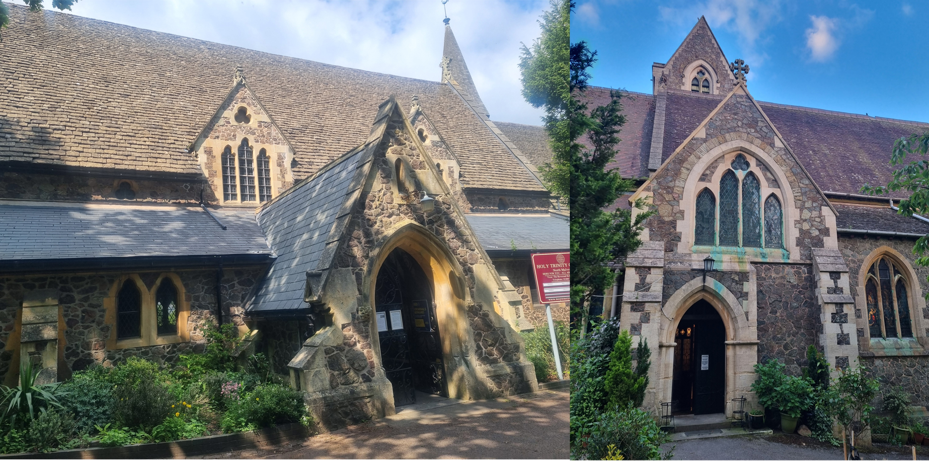 Holy Trinity and St James churches in Malvern