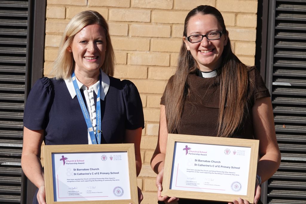 Head Amanda and Revd Laura with Awards