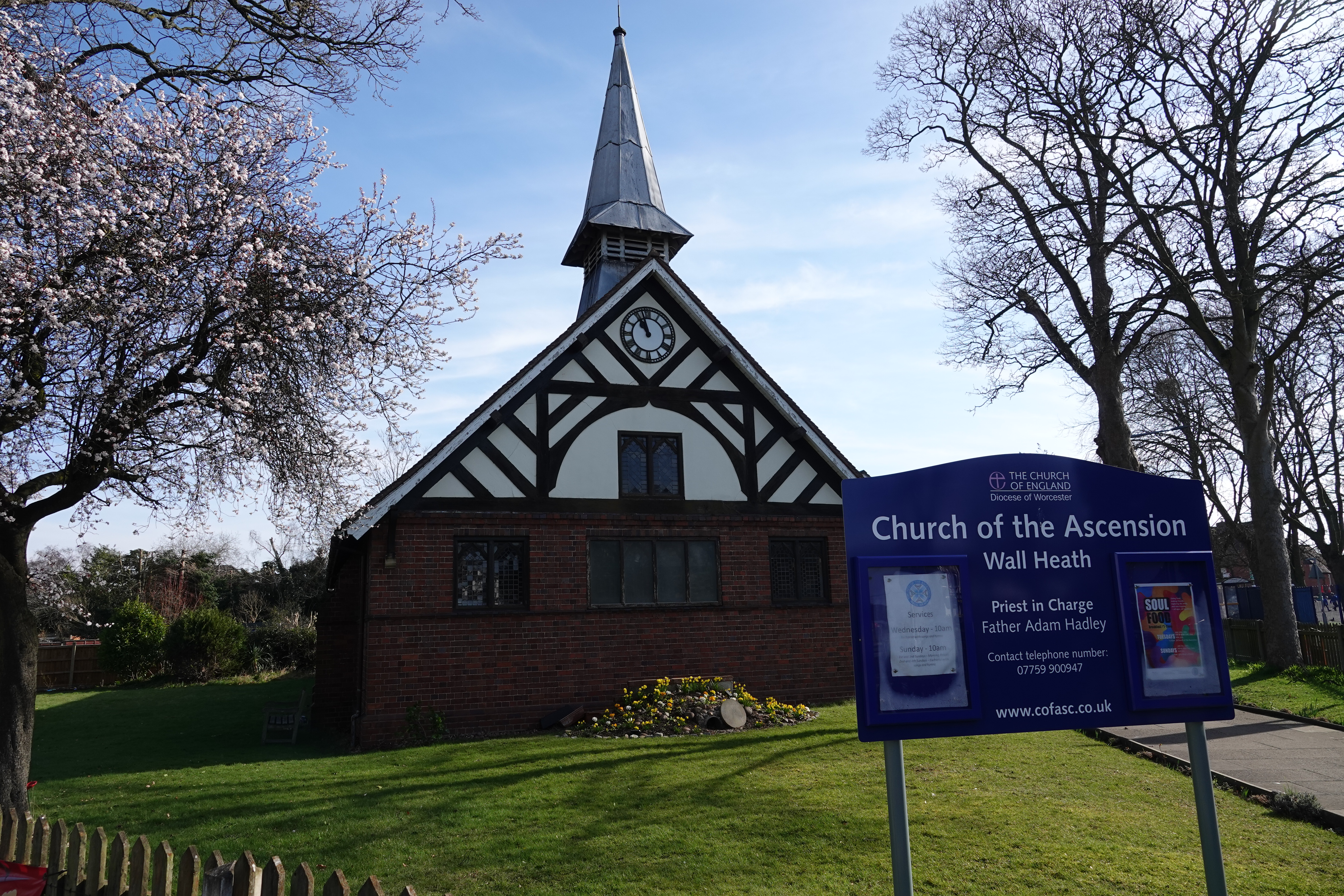 Church noticeboard adjacent to pavement example