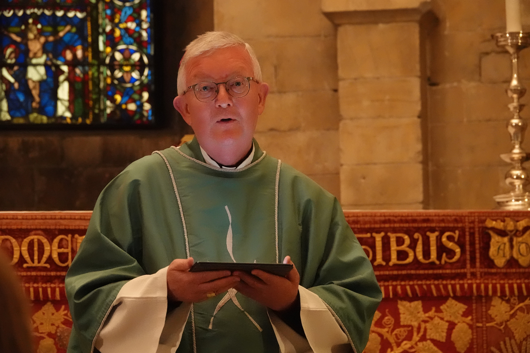 Archbishop Bernard Longley preaching