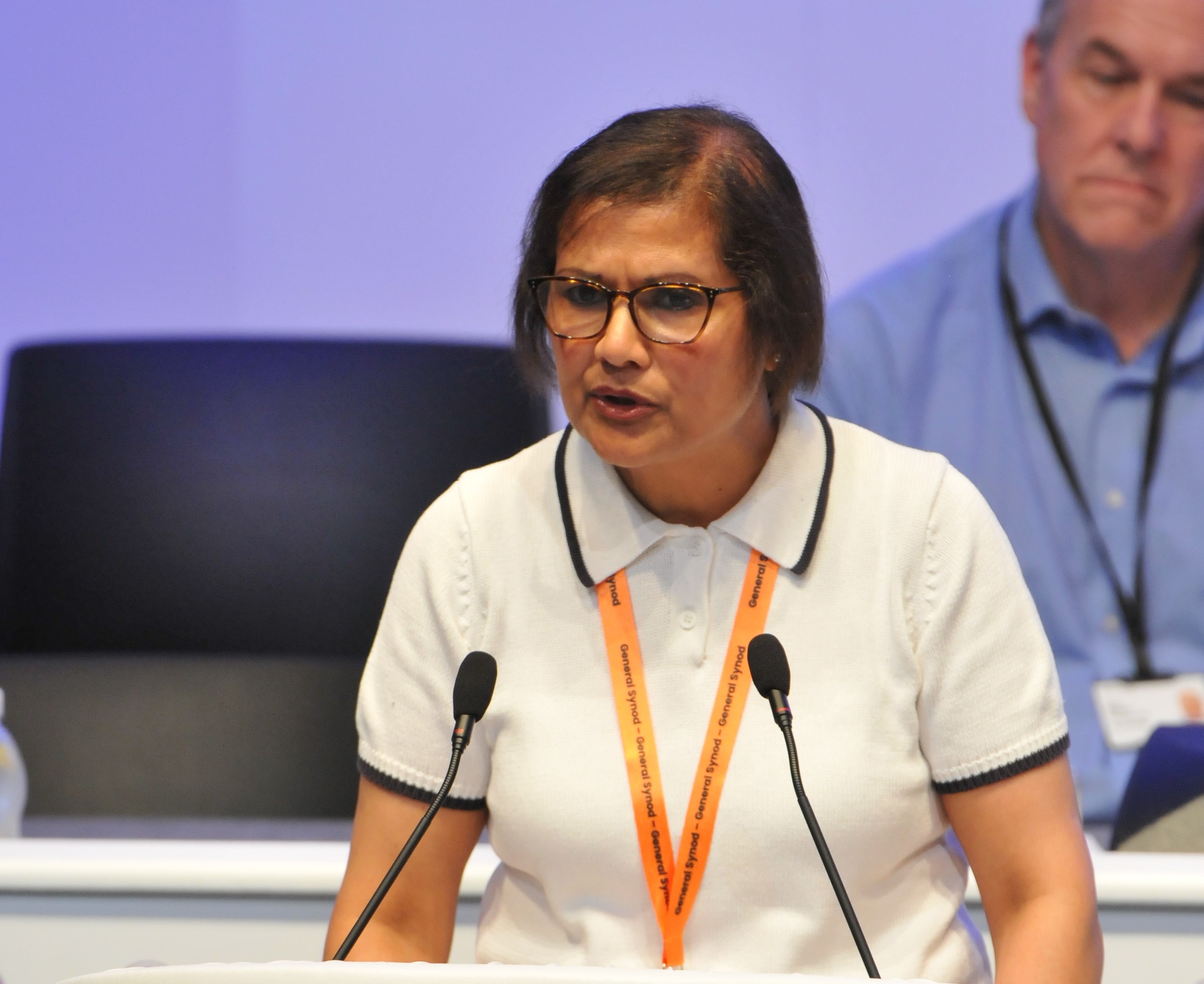 Kashmir Garton speaking at General Synod