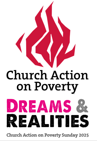 Church Action on Poverty logo with Dreams and Realities written underneath