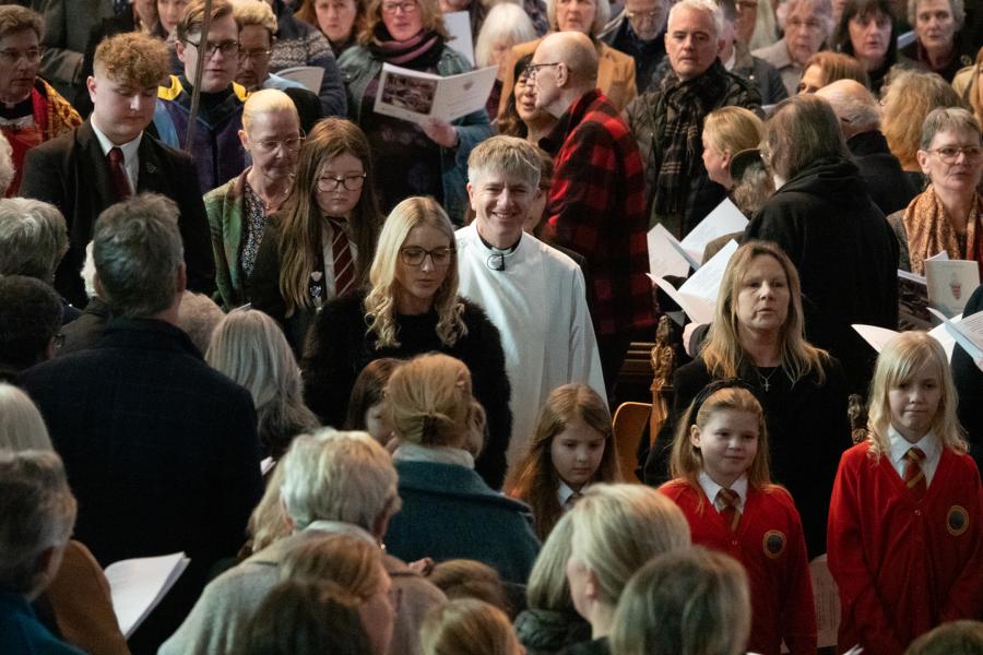 Bishop Hugh's Welcome Service-walking through cathedral.jpg