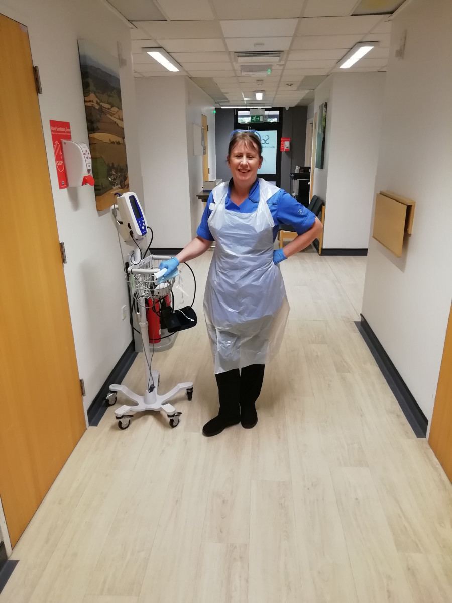 Rachael Ienzi in her nursing uniform