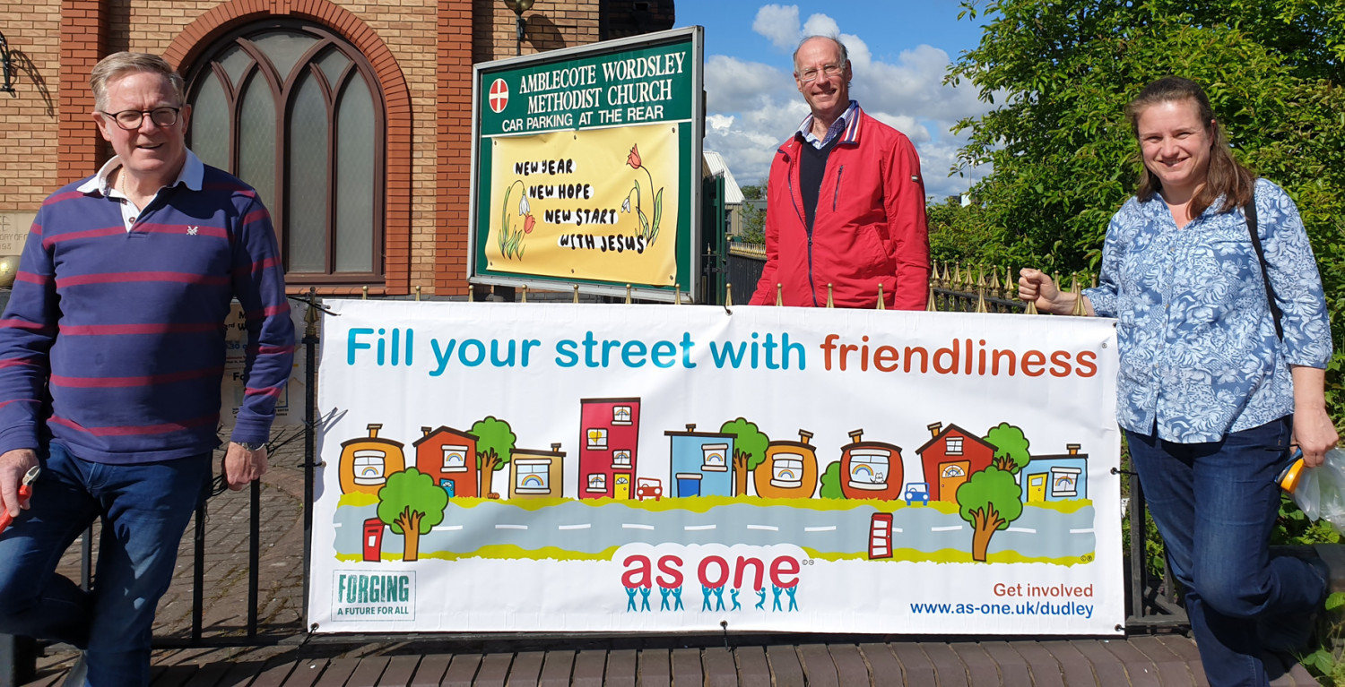 As One banner in Dudley