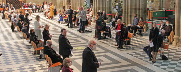 Candidates for ordination in the Cathedral