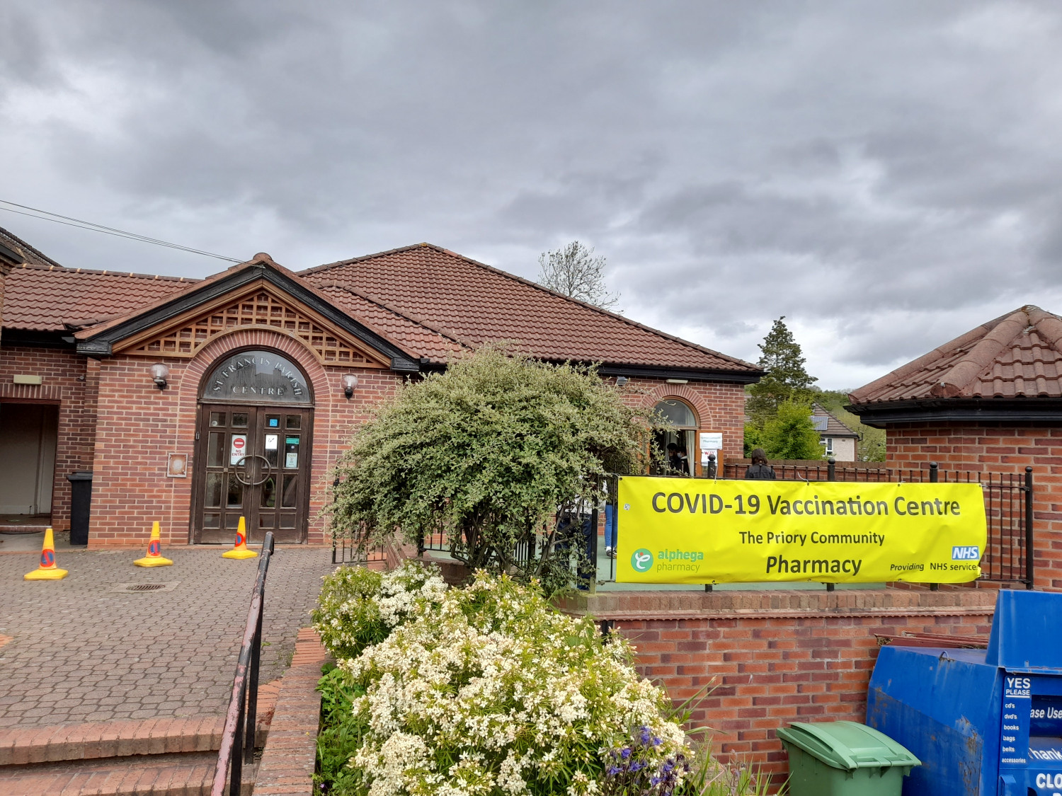 Vaccination centre at St Francis Dudley