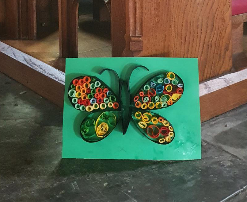 Butterfly using paper craft