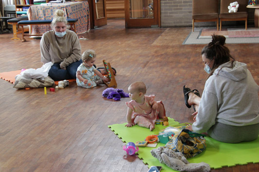 Mums and children at Mainly Music