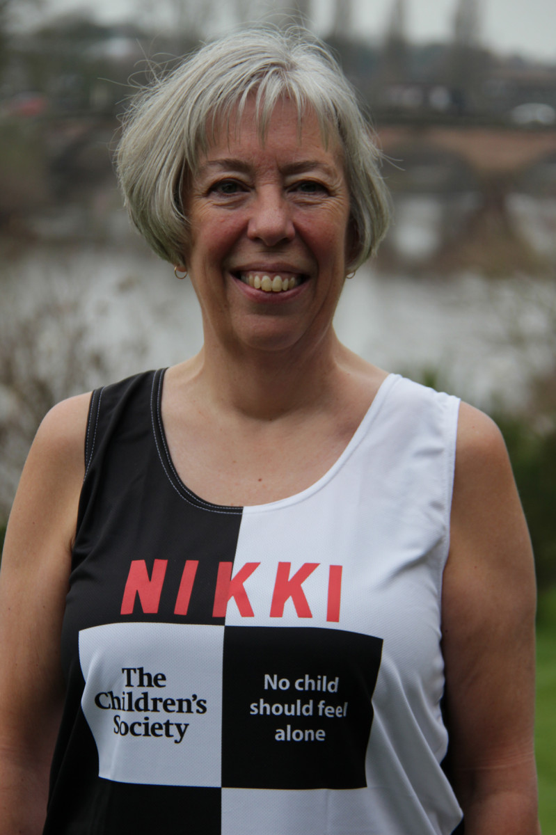 Archdeacon Nikki in a Children's Society running top