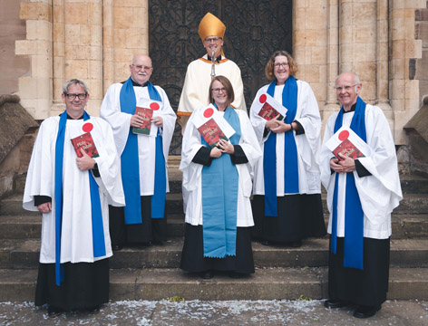 Readers with Bishop Martin