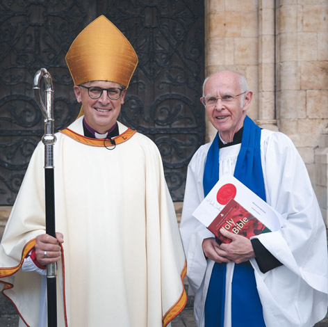 Robert Barbour with Bishop Martin