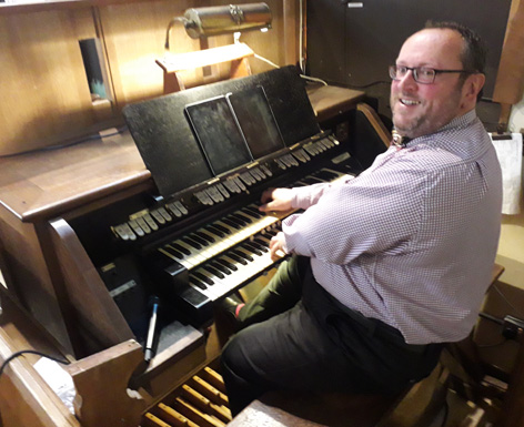 Michael Carter on the organ