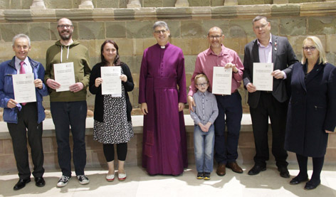 group from Dudley with their certificates