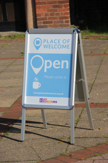 Places of Welcome A-frame