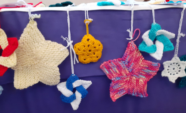 knitted stars