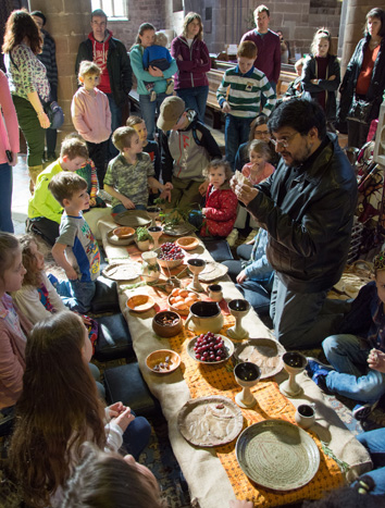 Young people learning about Easter