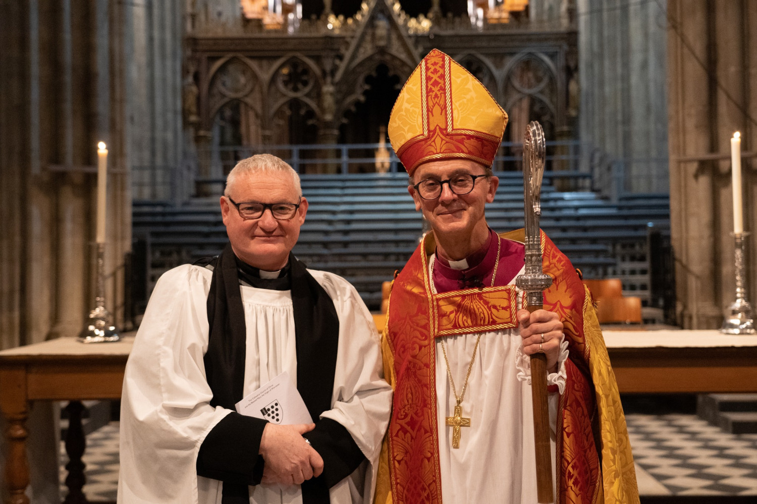 Mark Badger with Bishop John