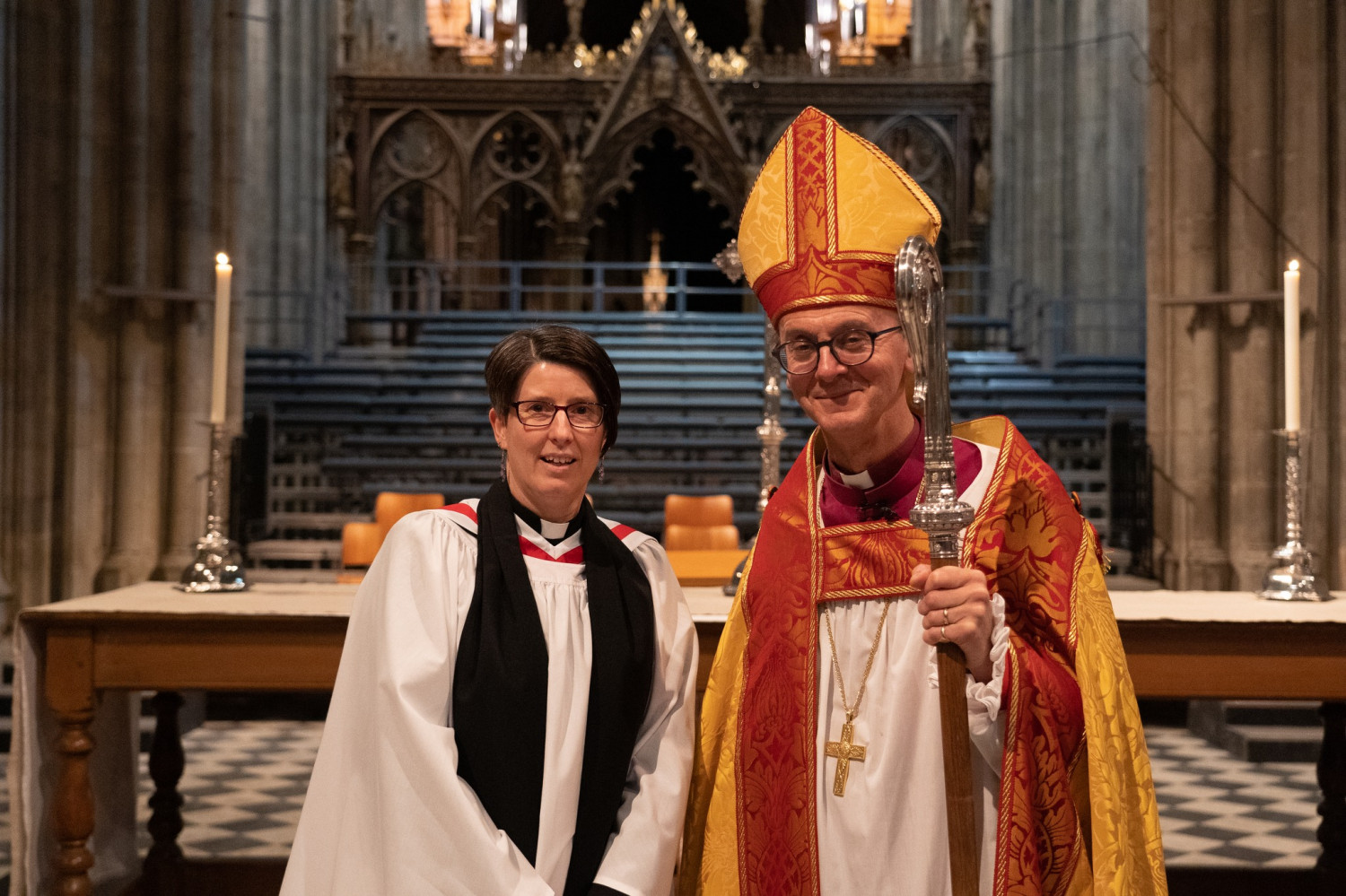 Diane Cooksey with Bishop John