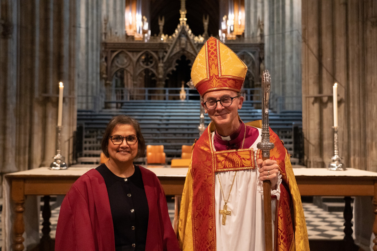 Kashmir Garton with Bishop John