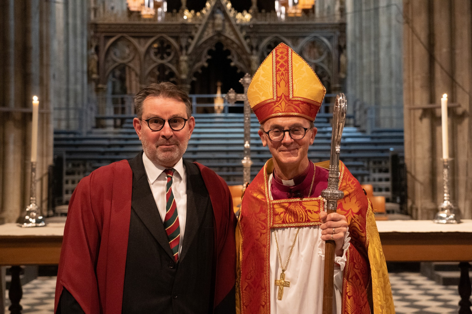 Hugh Richards with Bishop John