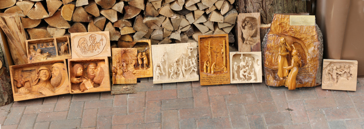series of carvings of Christ's life