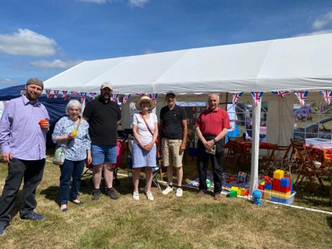 outside the church tent