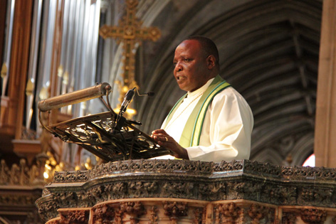 Bishop Godfrey preaching