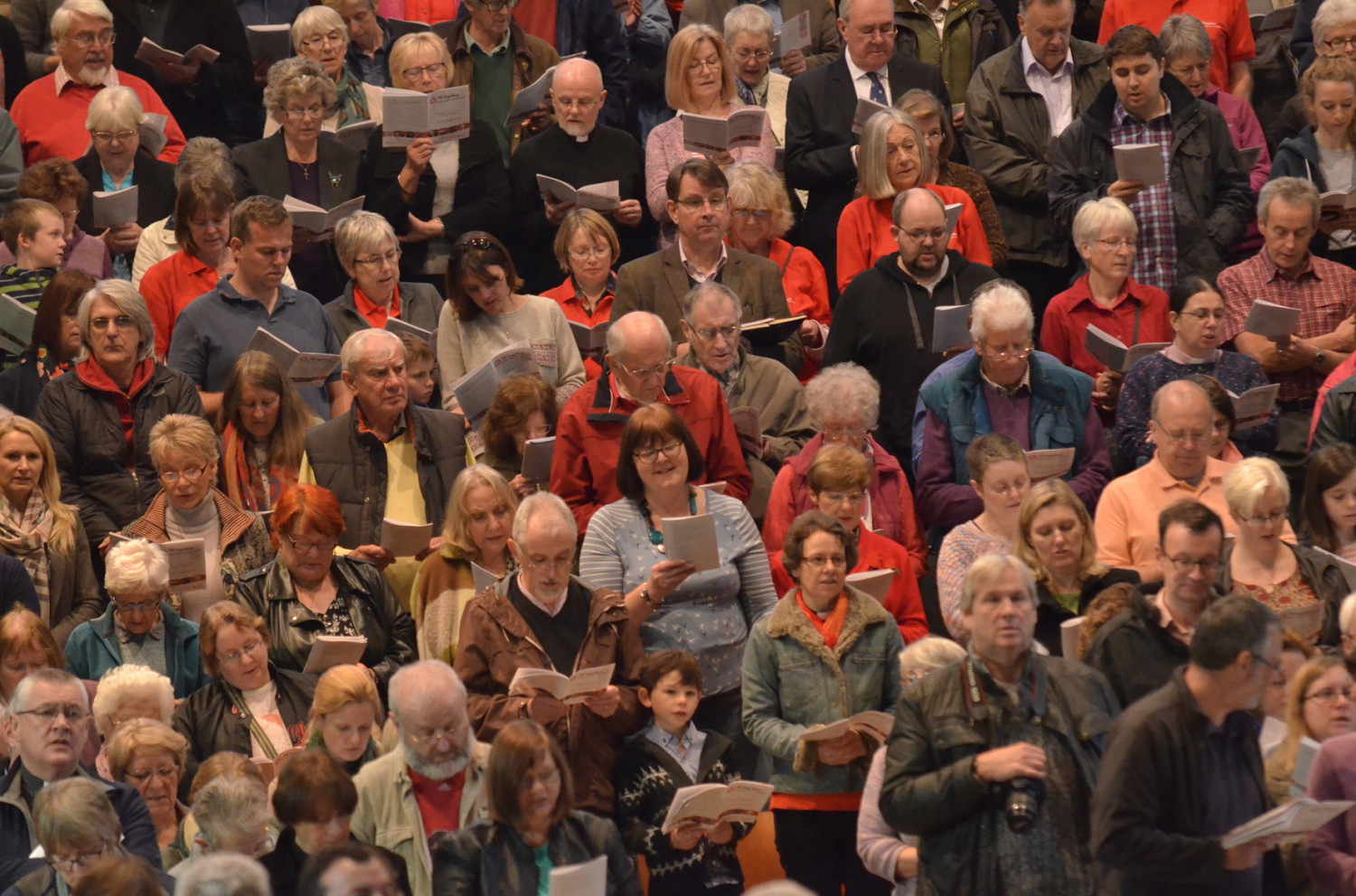 People in church