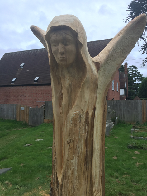 Angel of love carving