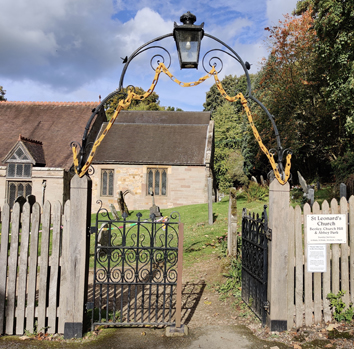 Chains on Beoley Church gate