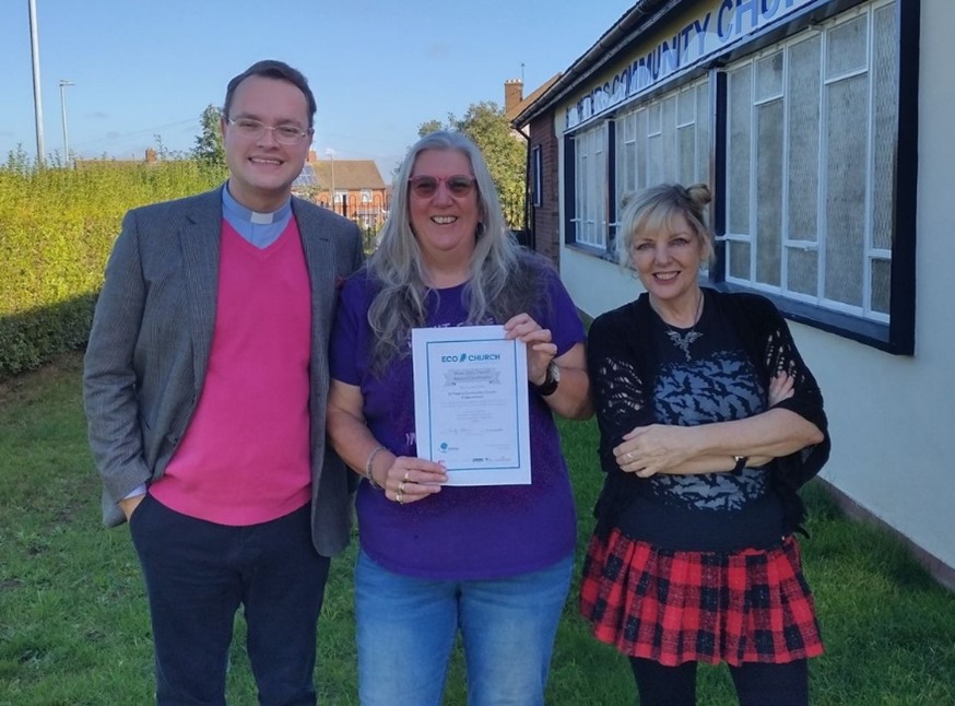 Members of Kidderminster West with their silver award