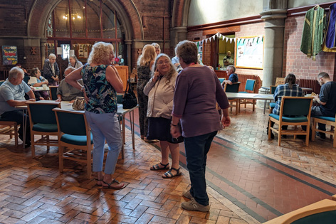 People at the Heritage Open Day at Holly Hall Church