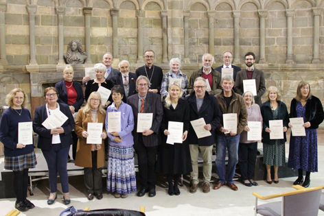 Recipients of Bishops certificate in 2022