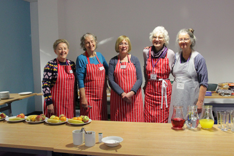 refreshment team at the Welcome Group