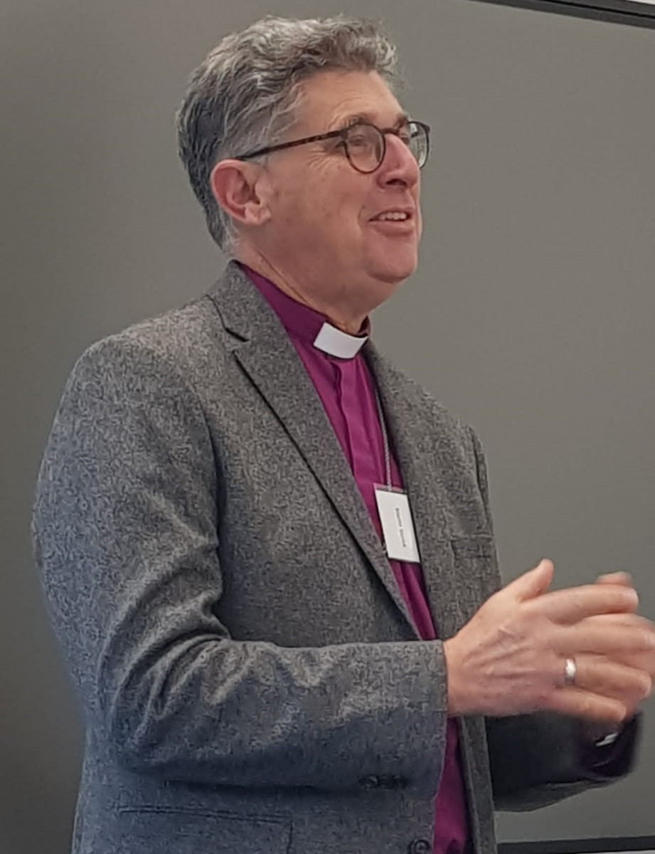 Bishop Martin speaking at meeting