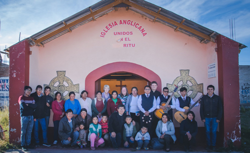 Church congregation in Juliaca, Peru