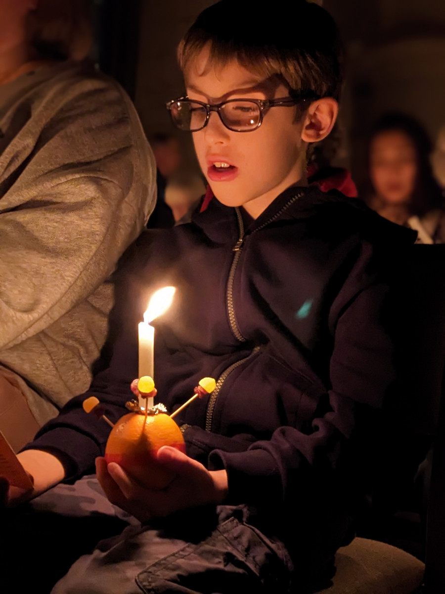 Child with Christingle