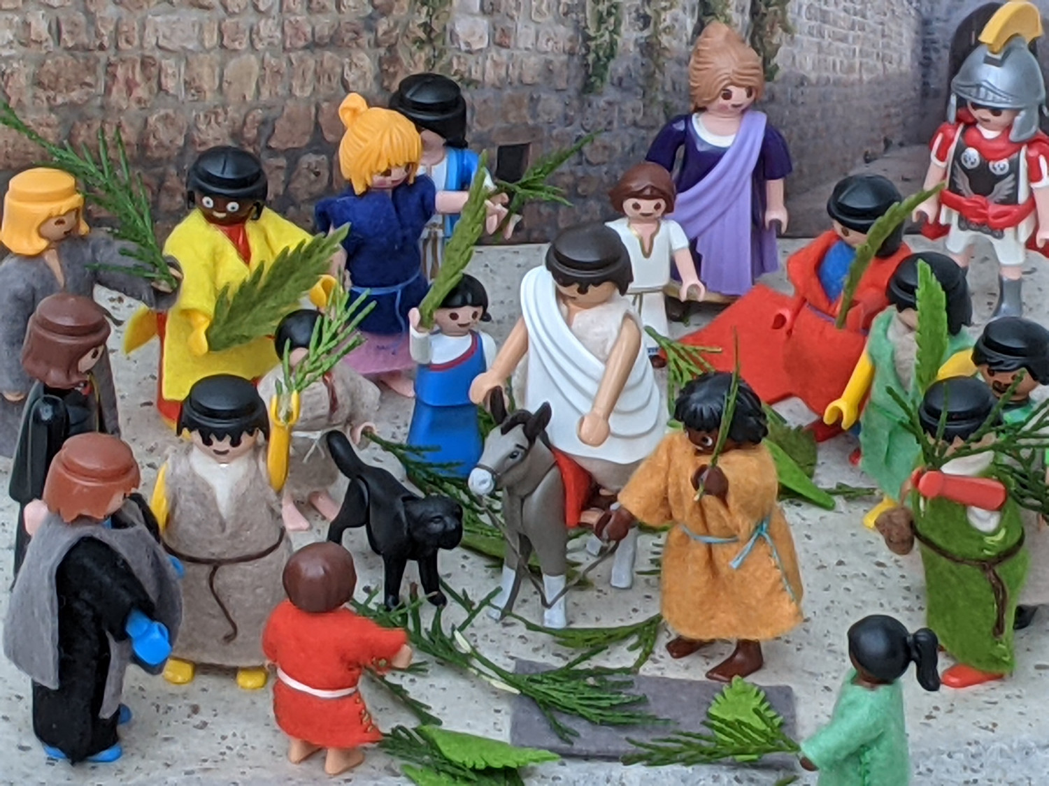 Palm sunday with Playmobil characters