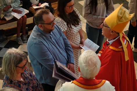 Craig Jones with Bishop Martin