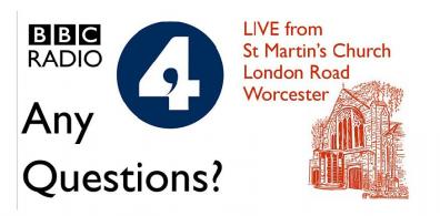 Open BBC’s Any Questions? to be held in Worcester Church